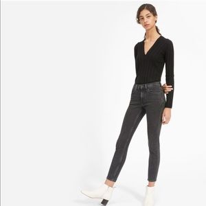 Everlane Mid Rise Grey Ankle Skinny Jeans